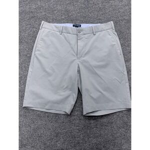 Peter Millar Crown Crafted Mens Grey Performance Golf Shorts Size 32 9 Inseam